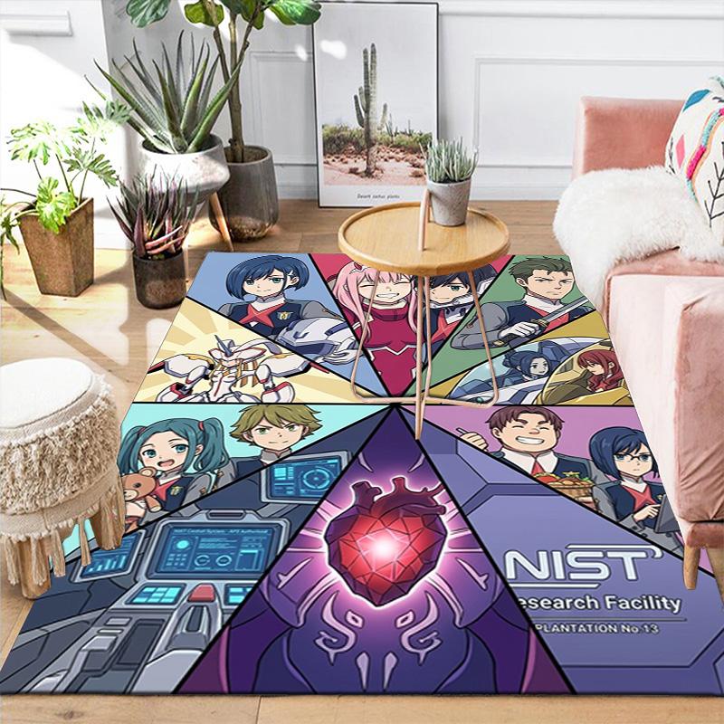 Darling in the FranXX Современный ковер Нескользящий Моющийся Мягкий коврик для пола Декор комнаты дома THW