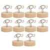 10PCS Table Number Holder Fish Shape Name Card Clips Vertical Type Simple Cute Place Card Holder