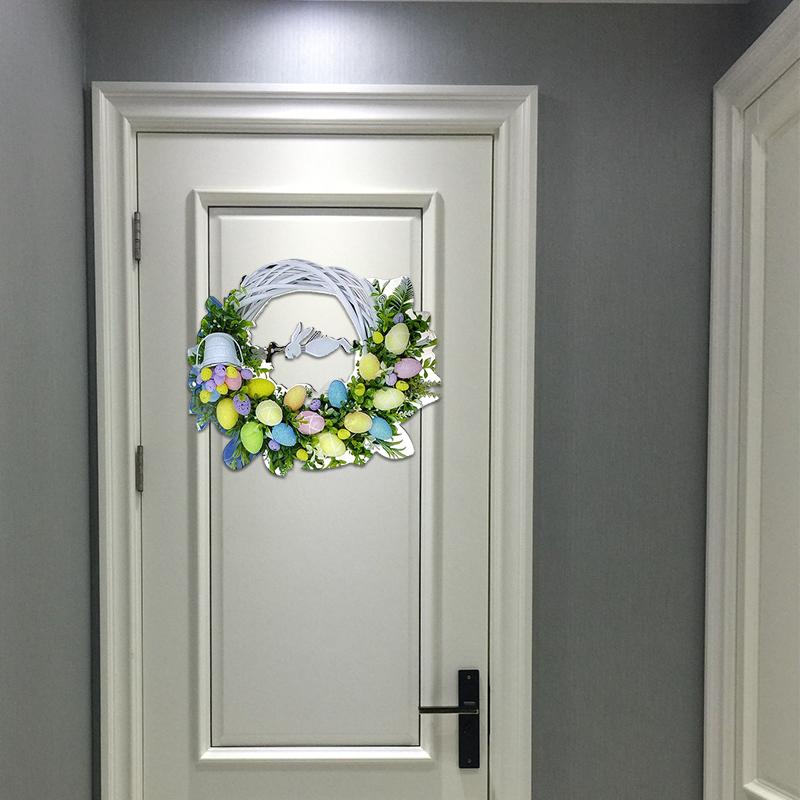 1 шт. пасхальные венки, цветочные украшения в виде кролика, гирлянда, декор для дверей, домашний декор, реквизит для свадьбы, дома, дня рождения, вечеринки, принадлежности