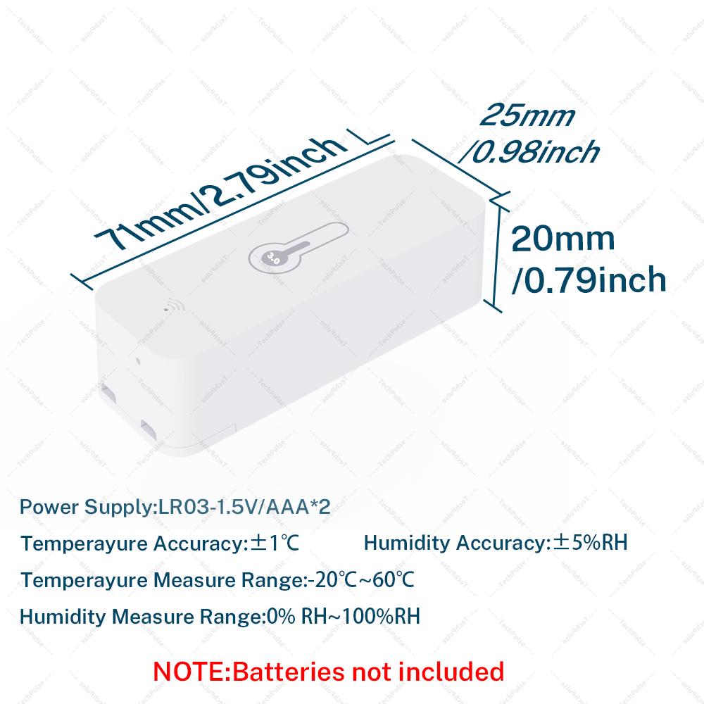 IP65 Zigbee Sensor Temperature Humidity Sensor Zigbee Hub Required workwith HA Home Assistant Alexa Yandex ZHA Zigbee2MQTT