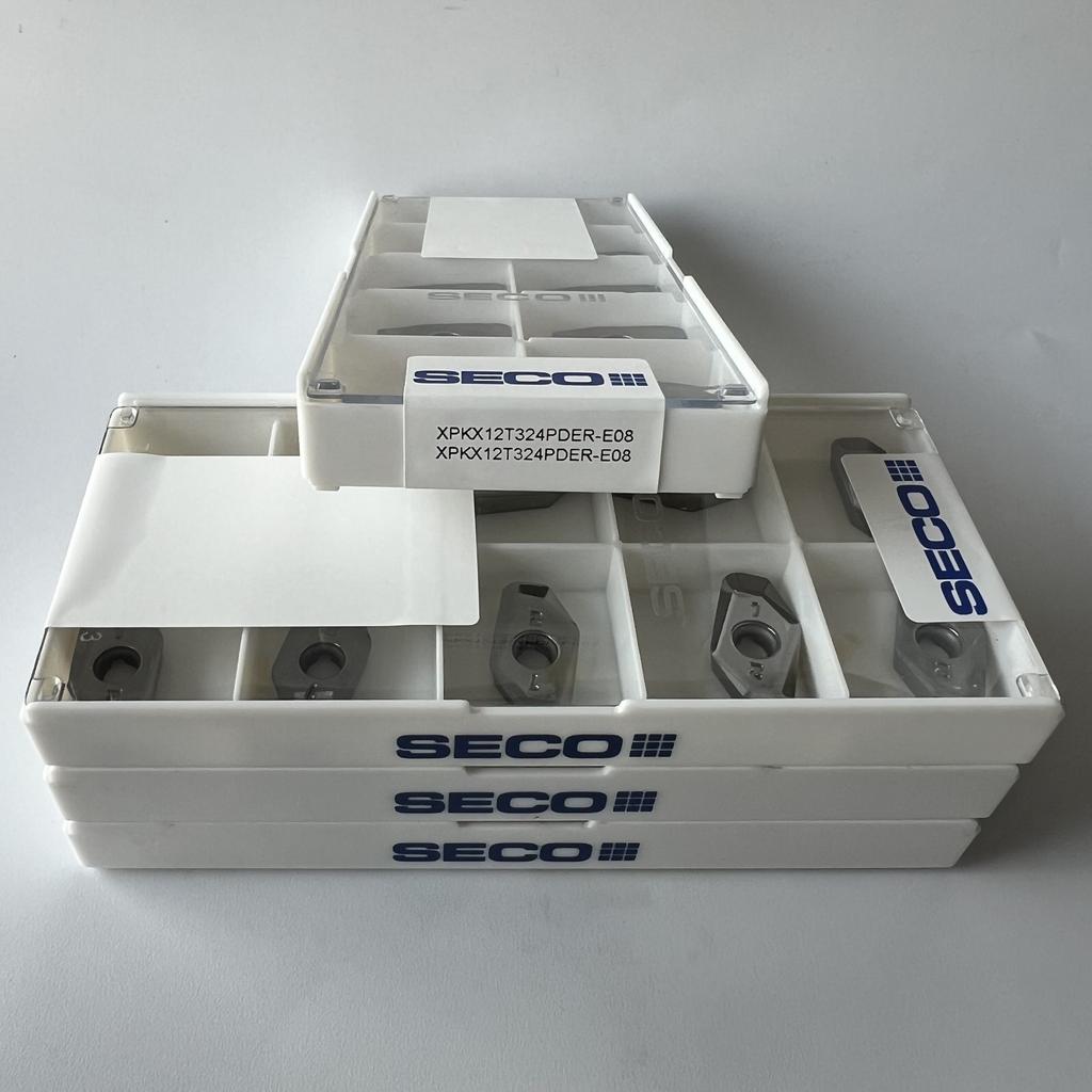 Seco / XPKX12T324PDER-E08,H25 / Original Genuine CNC Alloy Blade 10 Pcs