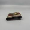 [Pre-Owned] Ophidia Logo Stripe Web Canvas And Leather Short Folded Wallet - Excellent #1IYCMJT