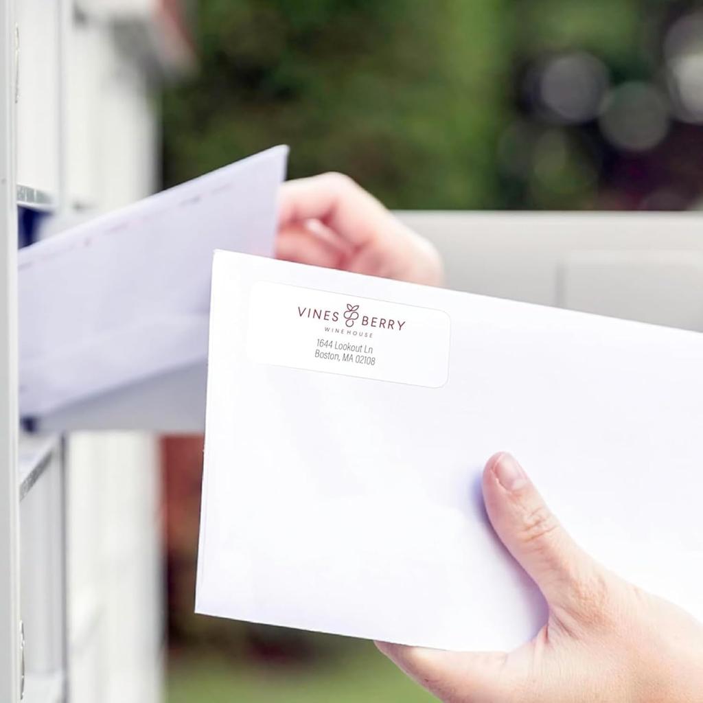 Perfect Peel Printable Address Labels, 1" x 2-5/8" izable Stickers, White, 750 Blank Mailing Labels, Great for Mailing, Shipping, and More