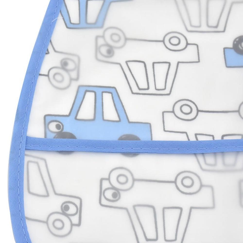 Водонепроницаемые детские слюнявчики с мультяшным рисунком, дизайн с большим карманом, детский фартук, детские слюнявчики из ЭВА для девочек и мальчиков