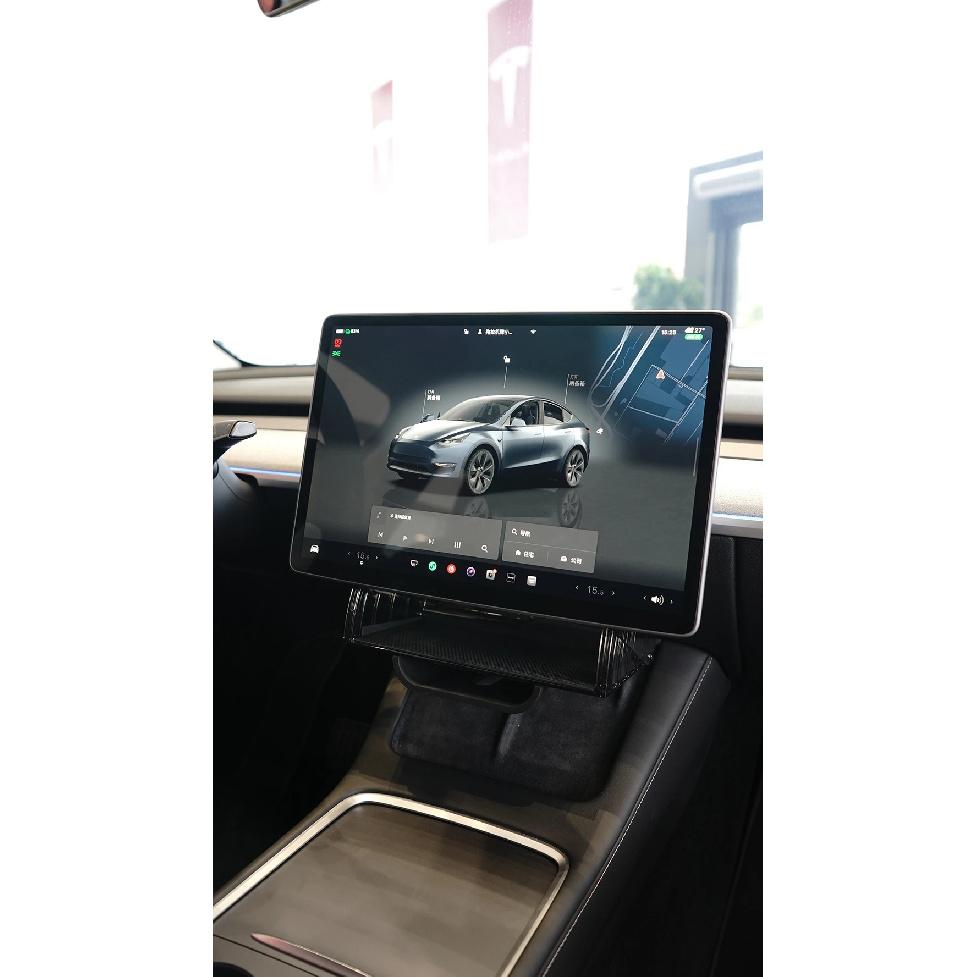 Скрытый органайзер для хранения под экраном, совместимый с Tesla Model 3, Model Y 2024-2017 | Не подходит для Model 3 2024 (Хайленд)
