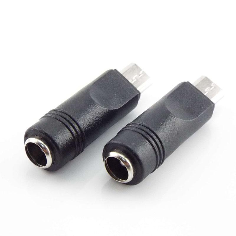 DC Plug to Mirco USB адаптер питания конвертер папа-мама разъем для ноутбука ноутбук компьютер ПК 5.5x2.1 мм
