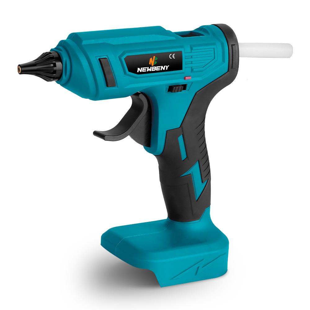 100 Вт, 280 ° C, беспроводной термоплавкий клеевой пистолет, портативный, перезаряжаемый, с 10 шт., 11 мм, клеевые стержни, инструмент для самостоятельного ремонта, аккумулятор Makita 18 В