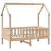 VidaXL Children's Bed Frames House Shape 80x160cm Solid Pine Wood, House-Shaped Bed Frame, Bed Frame for 850710