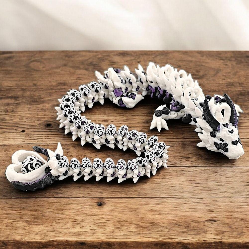 Китайский Дракон 3D-печать Дракон Имитация Глаза 3D Шарнирный Дракон Игрушки Детский Подарок