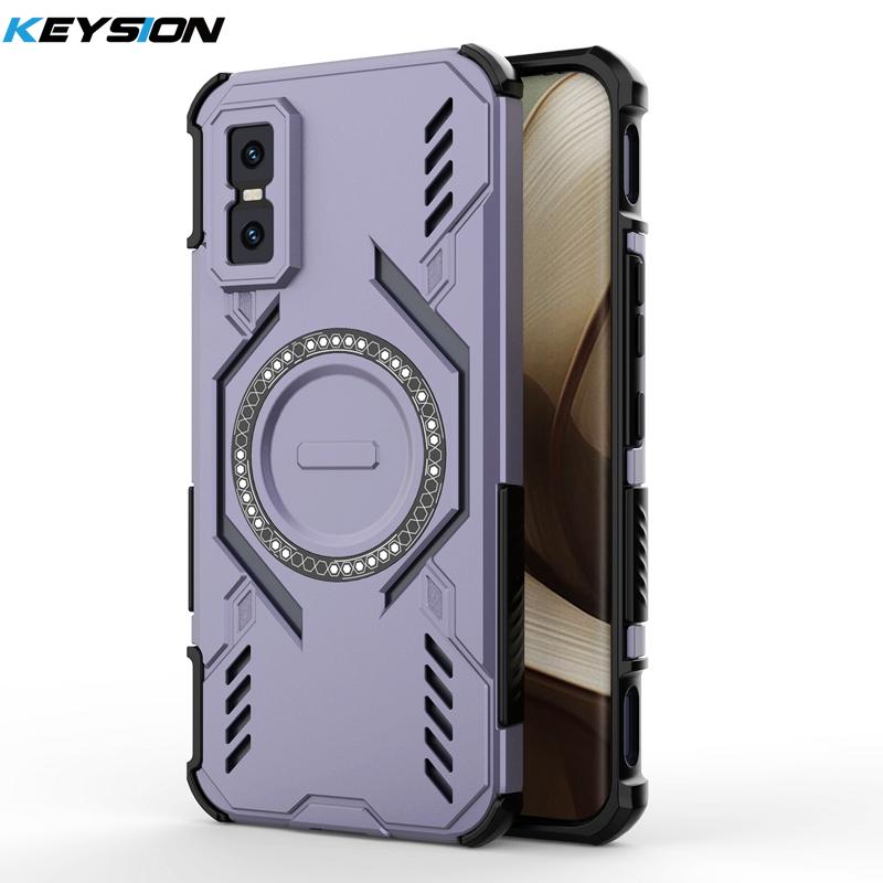KEYSION Полый чехол с теплоотводом для Infinix GT 30 Pro 5G TPU+PC Магнитное охлаждение Ударопрочный чехол для телефона для Infinix GT 30