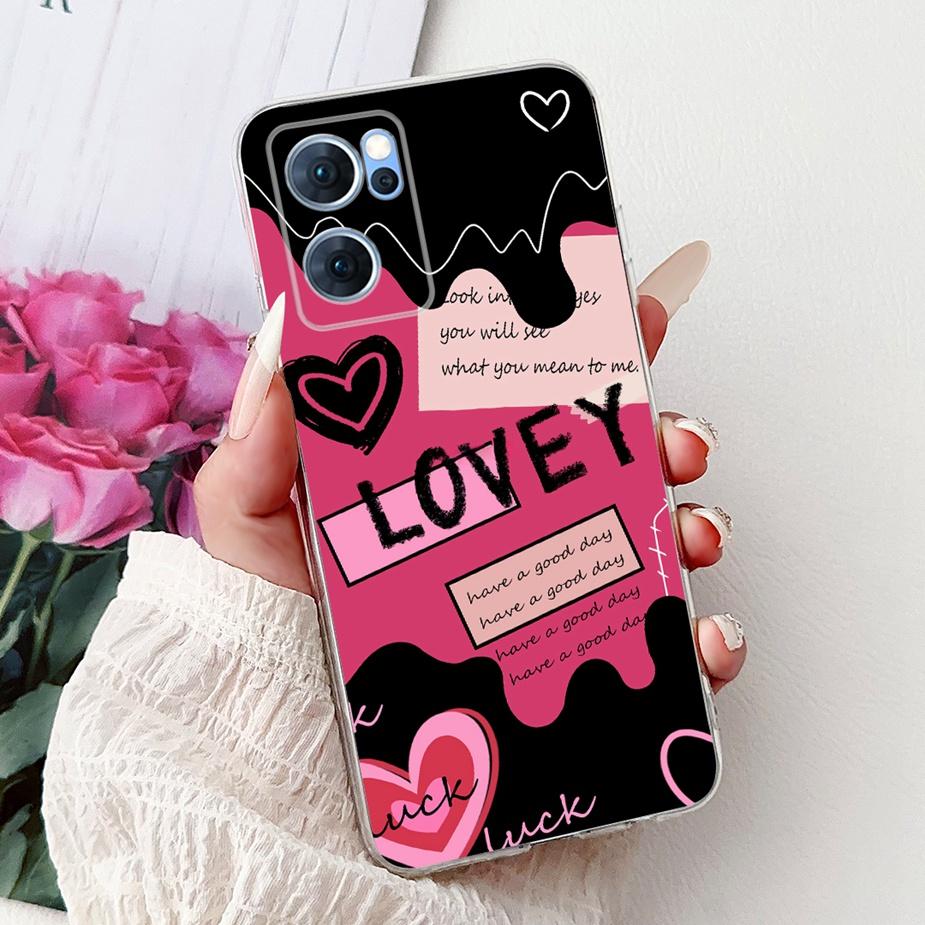 For Oppo Reno 7 5G Case CPH2371 Cute Cat Lucky Koi Painted Cover Soft Slim Phone Case For Oppo Reno 7 Pro Reno7 5G Fundas Bumper
