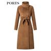 PORTS Women's Double-Breasted Cashmere Blend Wool Coat