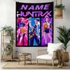 K Pop Demon Hunters Custom Your Name Wall Decor Tapestry Art For Pet Memorial Birthdaywedding Party Backdrop Family Gift