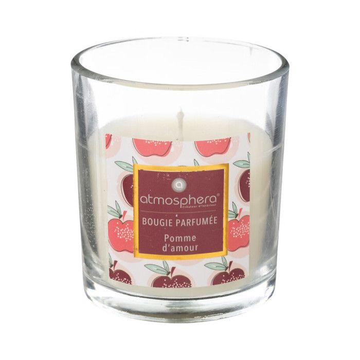Bougie parfumée "Neda'" 110 g pot verre bois Atmosphera.