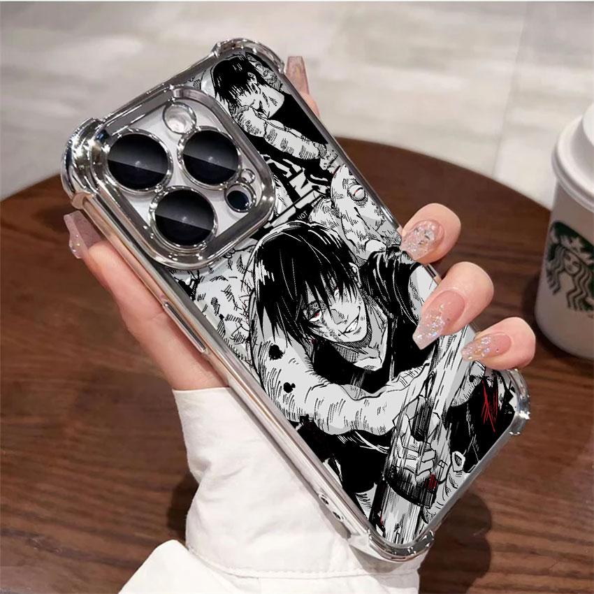 Jujutsu Anime Kaisens For Samsung Galaxy A56 Clear Case A55 A54 A52 A53 5G A36 A34 A35 A33 A73 A26 A25 A16 06 Silver Phone Cover