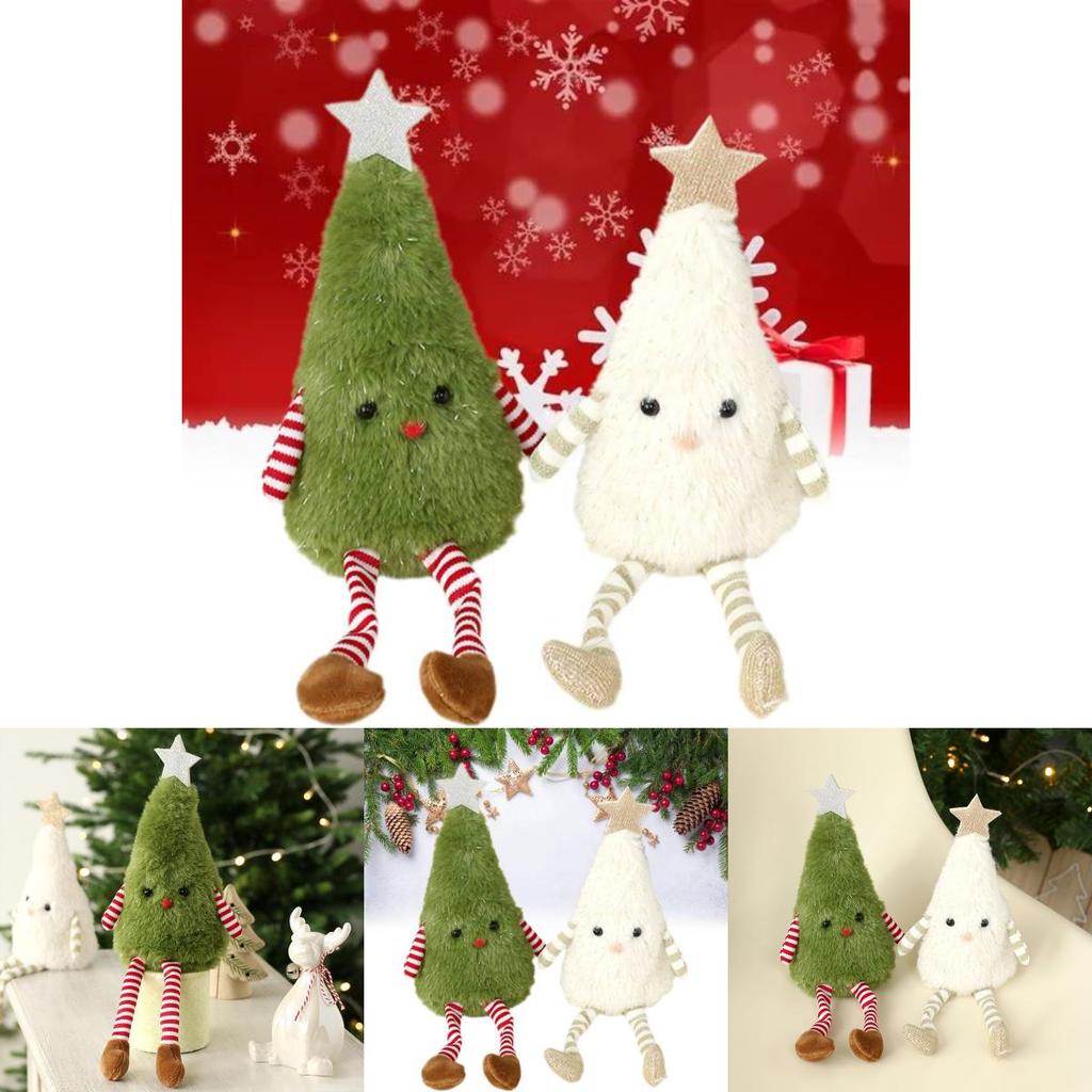 Adorable Plush Christmas Tree Doll Decoration For Home And Party Festive Decor
