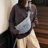 Denim Messenger Bag Waist Bag Women's Outgoing Chest Bag