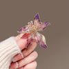 Personality Exquisite French Style Iris Flower Brooches For Women Clothing Coat Jewelry Accessories