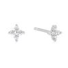 ANIA HAIE Four-Leaf Clover 925 Silver Stud Earrings E064-01H