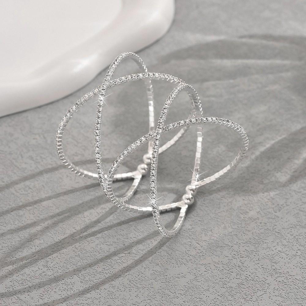 Silver-plated Multilayer Bracelet Layered Charm Bracelet  Bridal Accessories