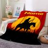 Customiz Name Personality Red Dead Redemption Blanket Soft &Warm Sofa Office Bed Travel Lunch Break Blanket, Gift Suitable All Seasons