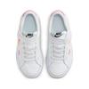 Nike Court Legacy Удобные Нескользящие Амортизирующие Низкие Детские Скейтбордические Кроссовки Белые Красные FB7777-100