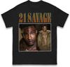 Мужская футболка 21 Savage Женские топы Футболки