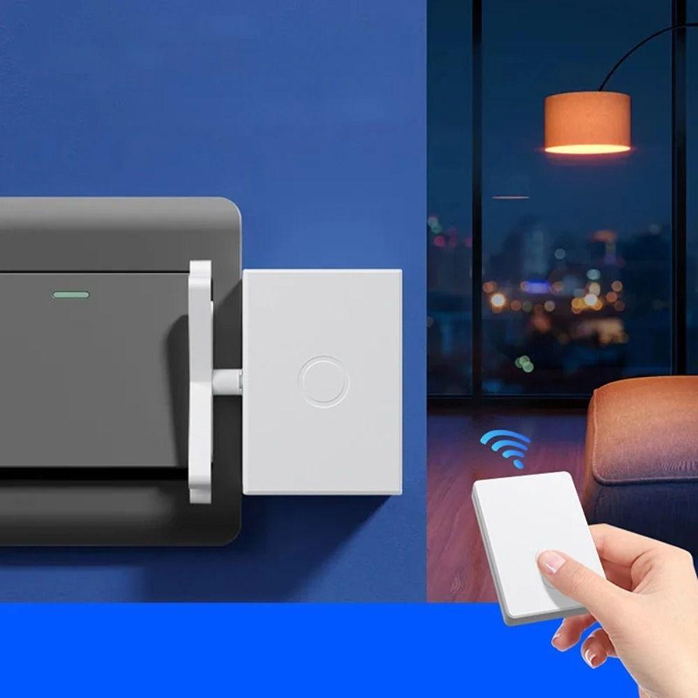 White Smart Remote Control Light Switch Wireless Automatic Button Pusher  Home