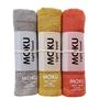 Contex MOKU <59515-90> Лицевые полотенца, Средние, Набор из 3 штук (Серый, Желтый, Оранжевый)