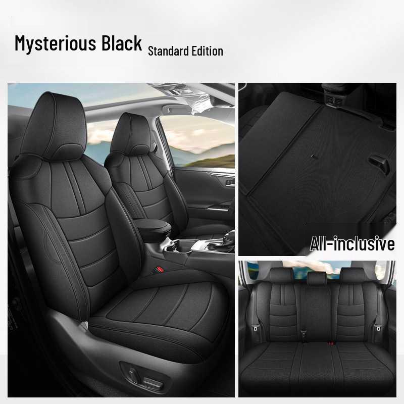 Полностью закрывающие чехлы на сиденья Toyota RAV4 из льна, всесезонные, для гибридных моделей 2020-2025 гг.