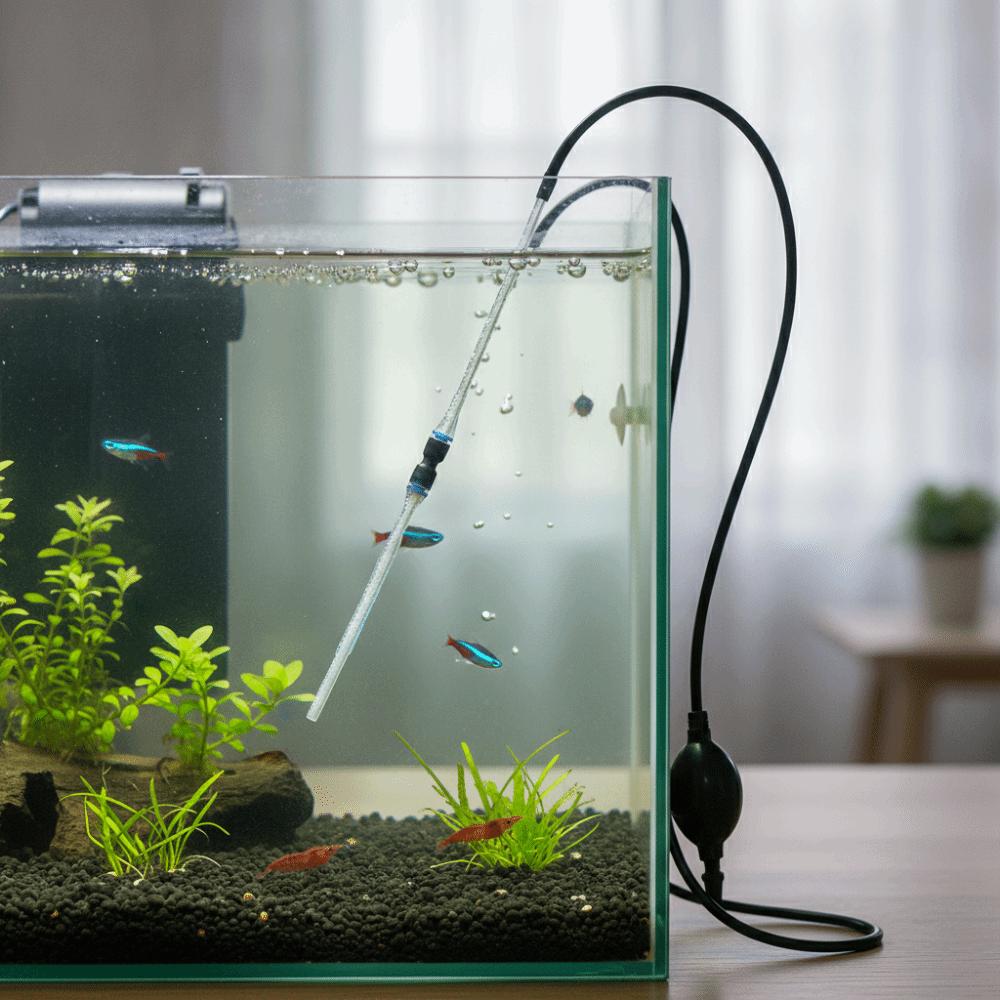 Manual Aquarium Siphon Efficient Fish Tank Cleaner Ecosystem Tank
