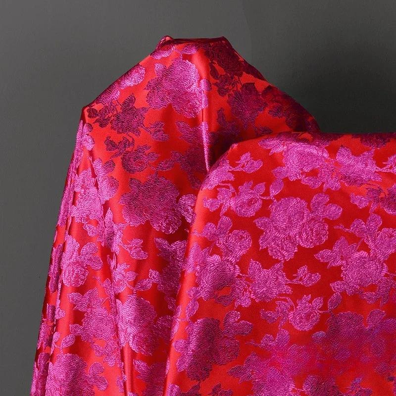 100 см жаккардовый гобелен атласная ткань шелк Helu Tongchun гладкая текстура подвеска парча династии Сун чонсам ханьфу