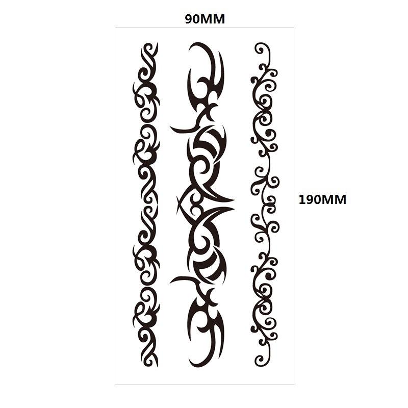 Английский Татуировка Наклейка Перо Красная Губа Тотем Рука Круг Набор Моделирование Водонепроницаемый Татуировка Наклейка