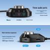 Внешняя USB-звуковая карта 6-в-1 Dock: Независимый концентратор-разветвитель с аудио- и микрофонными портами 3,5 мм