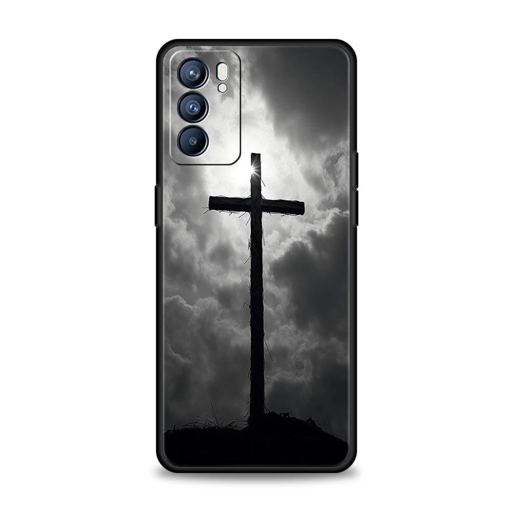 Христианская Библия Иисус Чехол для телефона Для Oppo Reno14 Reno13 Reno12 11 F 10 Find X5 X9 Pro A54 5G A53 A52 A9 A78 4G A79 A80 A98 Чехол