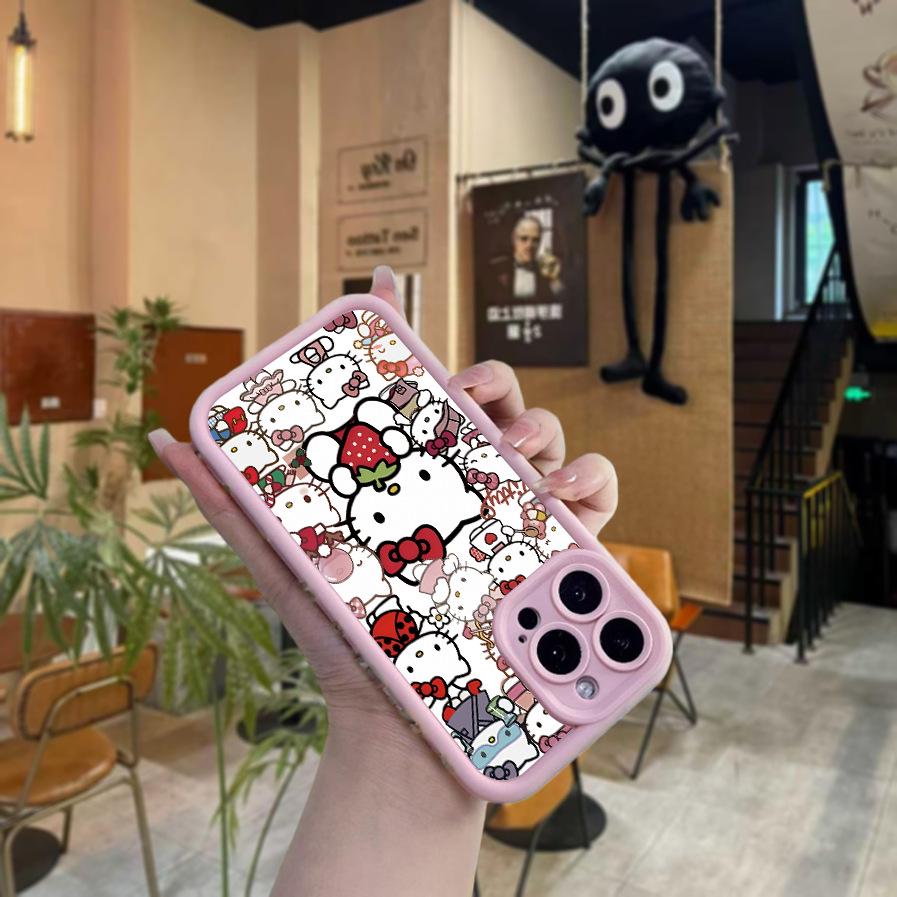 Sanrio TK Наждачная бумага Милый розовый чехол для телефона для Apple 16