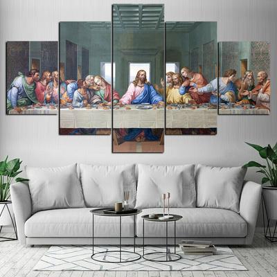 5 шт. Тайная вечеря Иисус Апостолы 5 шт. холст печать плакат настенный художественный декор 5 шт. картины домашний декор без рамки 5 панелей