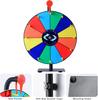 12-дюймовое вращающееся колесо призов с 12 секторами, сверхпрочное основание и подставка, идеально подходит для карнавальных мероприятий, домашних вечеринок