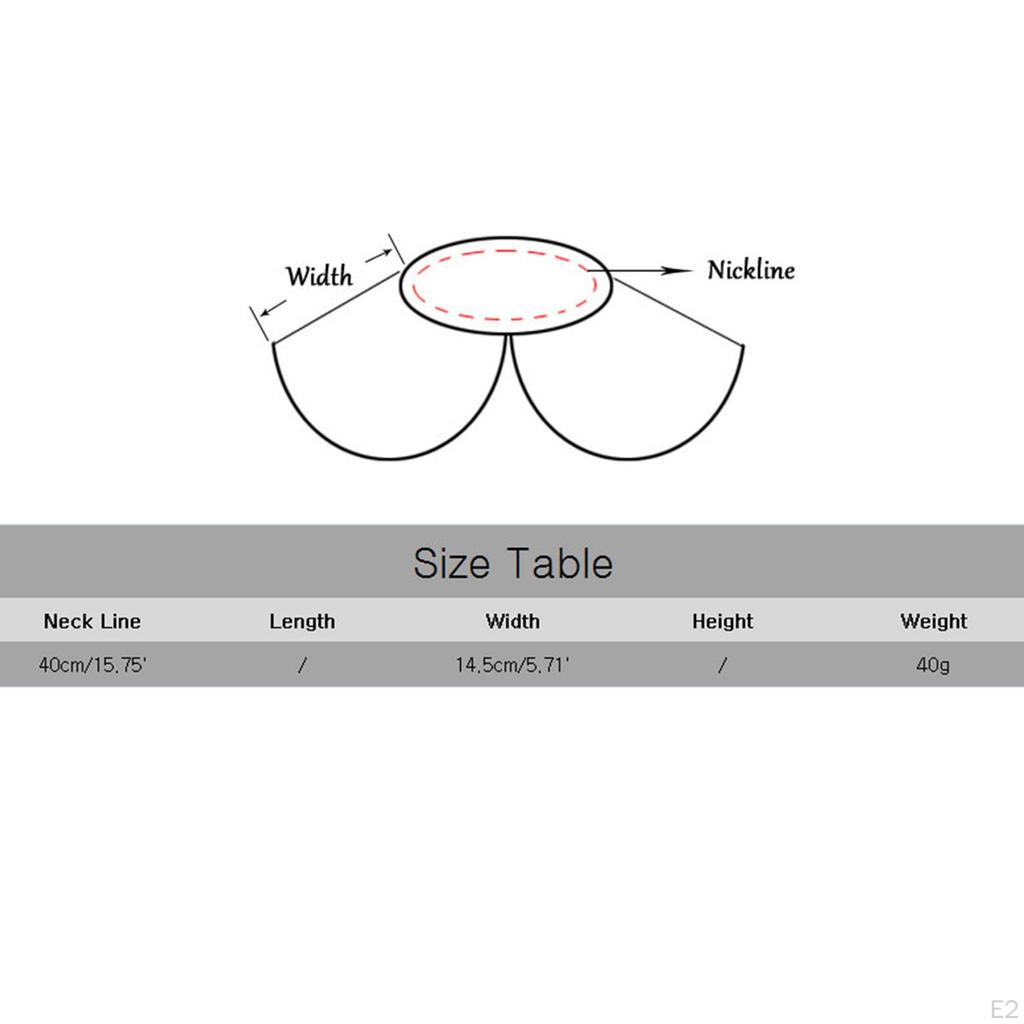 Women Girls Layered Tulle Ruffle Neck Shawl Lapel Fashion Detachable Costume Accessory Ruff