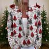 Женский рождественский свитер Милый забавный рождественский свитер Осень и зима Свитер с длинным рукавом вязаный