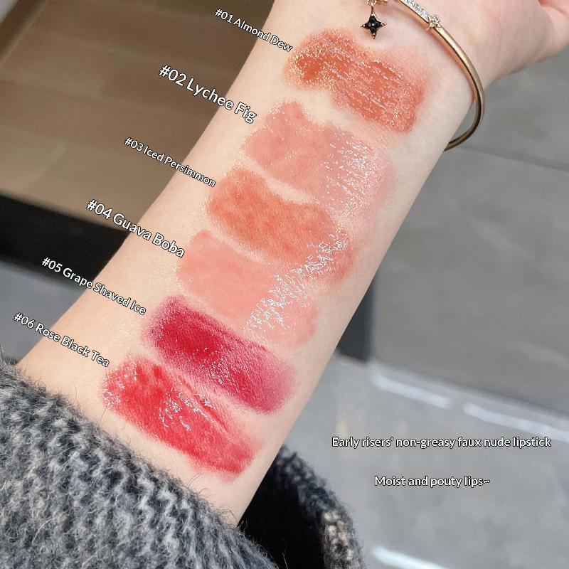 Водно-легкий блеск для губ Зеркальный глиттер Тинт для губ Стойкий Увлажняющий Помада-карандаш в форме сердечка для макияжа губ Косметика