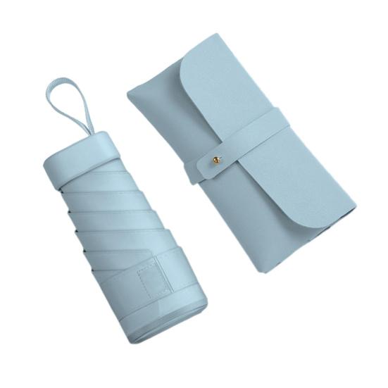 Мини-зонт с защитой от УФ-излучения, портативный солнцезащитный зонт, ветрозащитный, легкий, водонепроницаемый, складной зонт от солнца и дождя