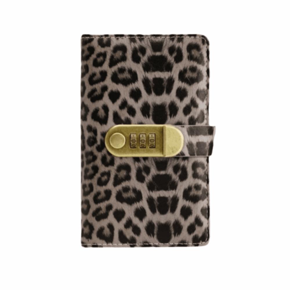 Leopard print Money Saving Binder Savings Wallet Notebook Office Stationery Supplies