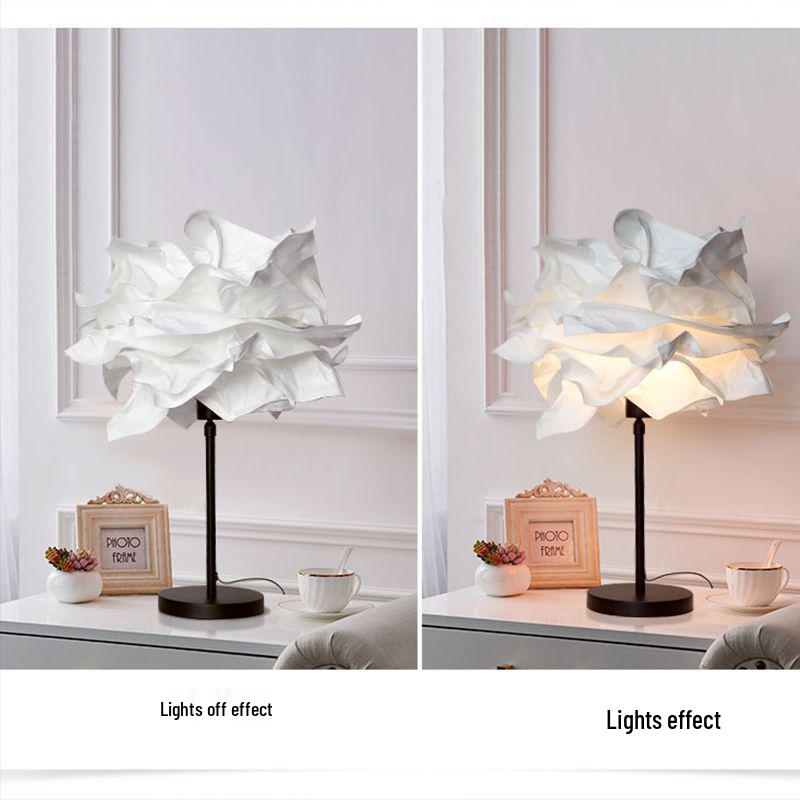 Напольный светильник Cloud с прямым основанием и бумажным абажуром для гостиной, спальни и ресторана.