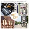 100pcs Brass Solderless Wire Connectors Male Spades rings Crimps Electrical Supplies Brass Quick Disconnect Adapters set
