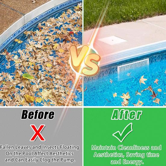 Yousheng Pool Skimmer Guard Kit Leaf Skimmer Protective Shield Spring Action Net System Prevents Debris Blockage Skimmer Mesh Board for Above Ground