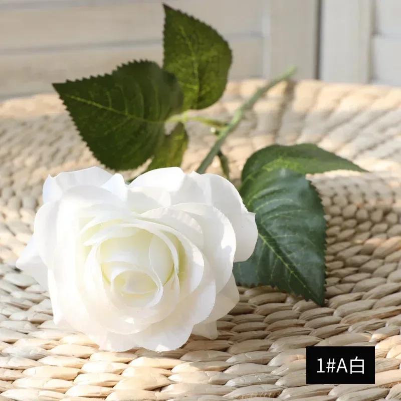 Latex Real Touch Rose Artificial Silicone Rose Flowers for Wedding Home Party Decoration Fake Flower Christmas New Year Gift