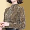 Women's Spring and Fall Temperament Long-sleeved Elegant Tops