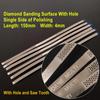 4mm Dental Metal Polishing Stick Polish Strip with Single Side of Diamond Sanding Surface with Hole Saw Tooth Teeth Whitening