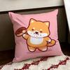 Cheeky Adorable Shiba inu Cushion Cover Reversible Soft Durable Pillow Cover Home  Car MultiScene Use for Daily Comfort